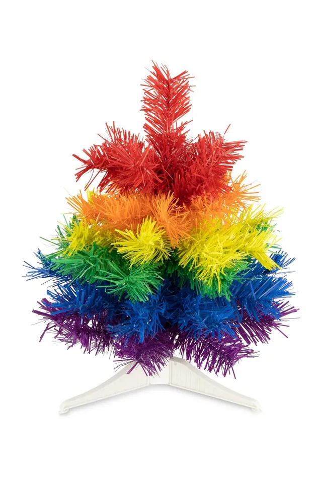 riffelmacher-rainbow-k-nstlicher-weihnachtsbaum-30-5x30-cm-bunt image 1