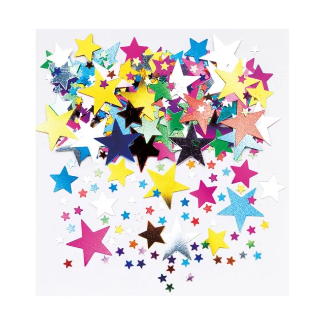 das-kost-mland-konfetti-sterne-bunt-metall-14g-streudeko image 1