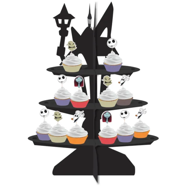 nightmare-before-christmas-cupcake-st-nder-etagere-schwarz-2-st-ckig image 1