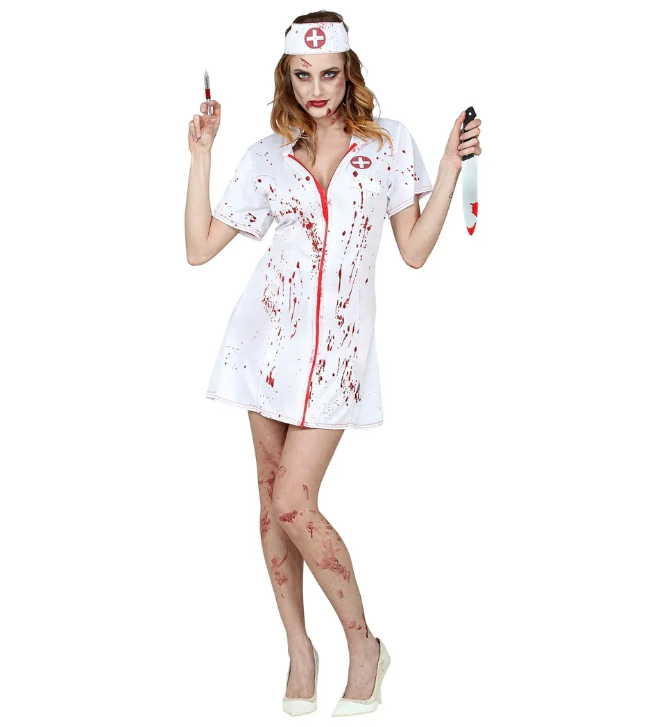 das-kost-mland-zombie-krankenschwester-kost-m-damen-gr-l-blutig image 1