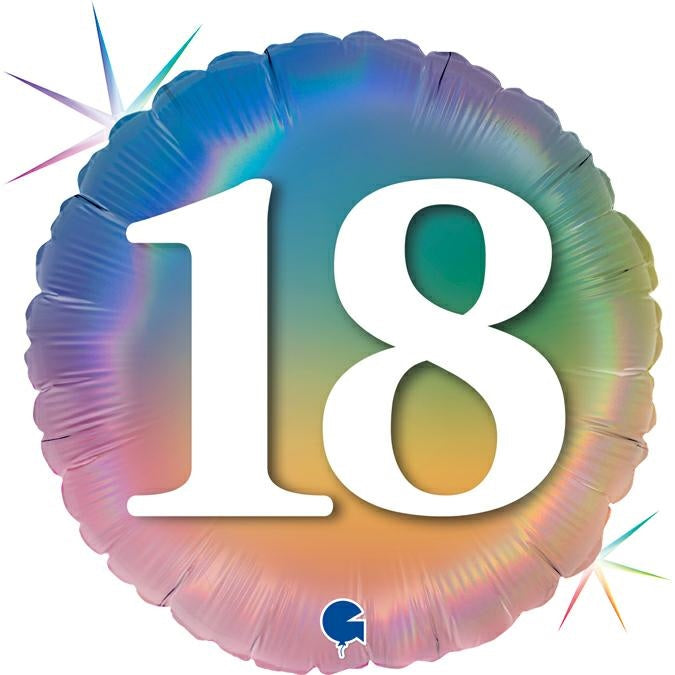 das-kost-mland-folienballon-happy-rainbow-45cm-nr-18-bunt image 1