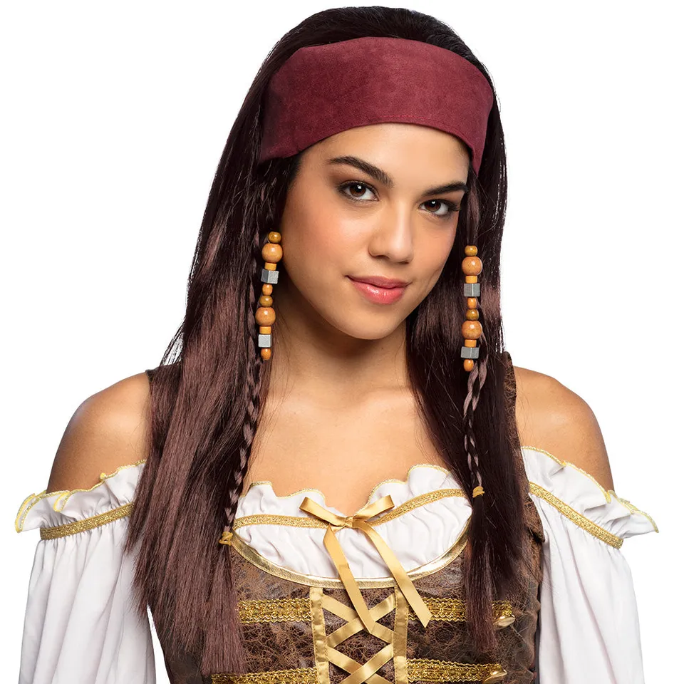 das-kost-mland-accessoires-per-cke-piratin-mit-bandana-schwarz image 1