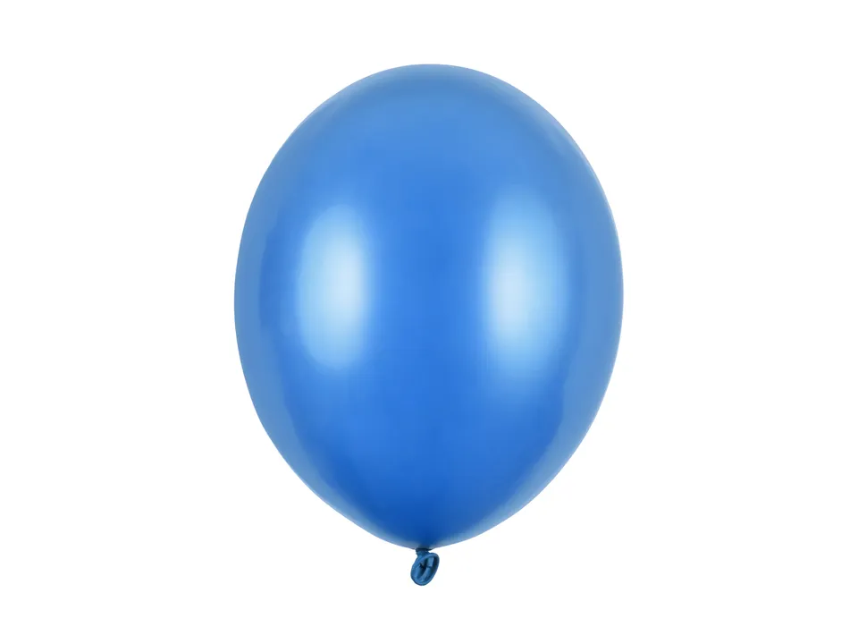 das-kost-mland-uni-metallic-luftballons-100-st-ck-blau-30-cm image 1