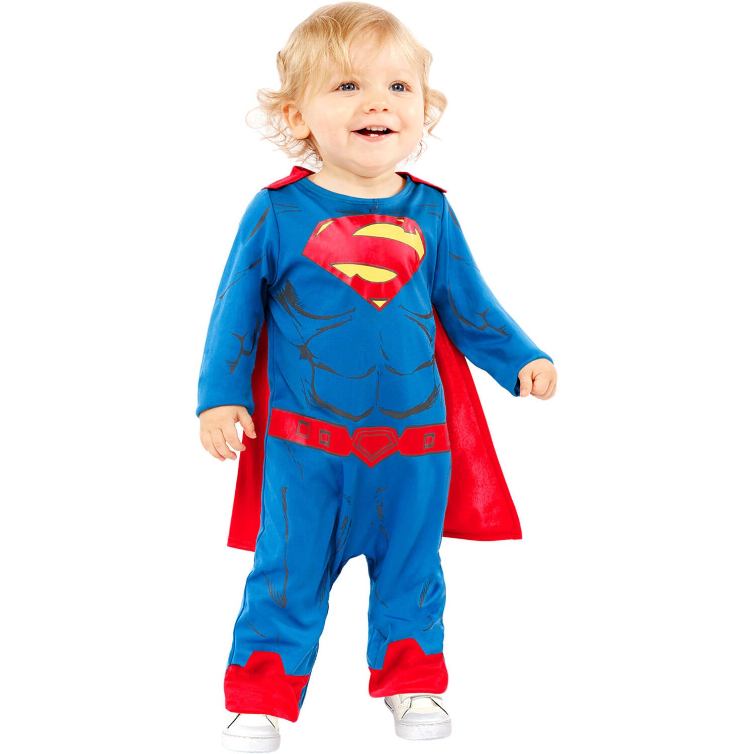 superman-kost-m-kinder-2-3-jahre-blau-rot-overall-mit-umhang image 1
