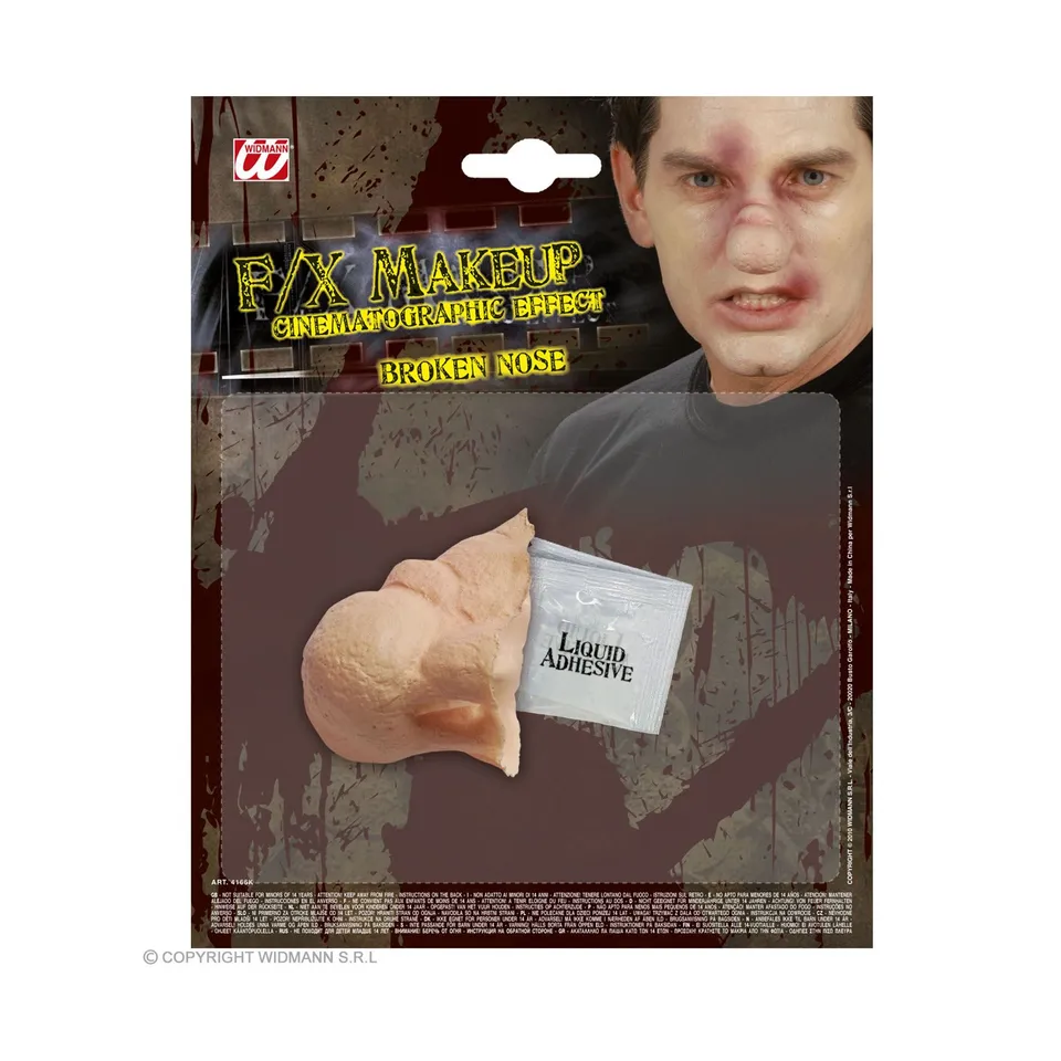 das-kost-mland-fx-make-up-gebrochene-nase-halloween-latex image 1