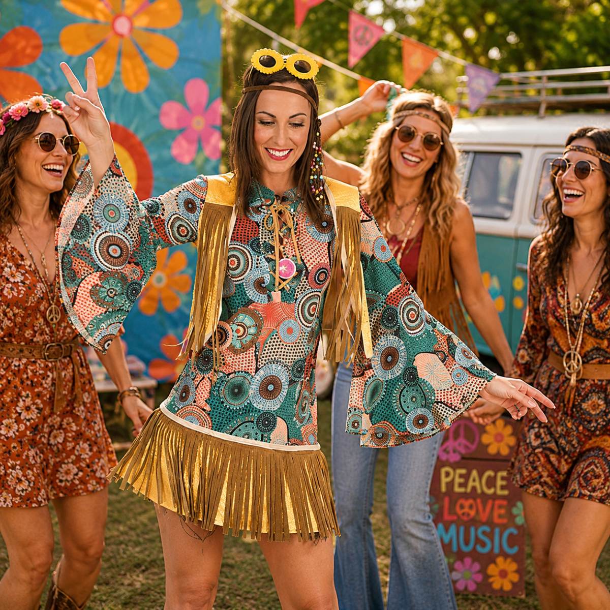 das-kost-mland-breanna-retro-hippie-kost-m-damen-mit-fransen image 2