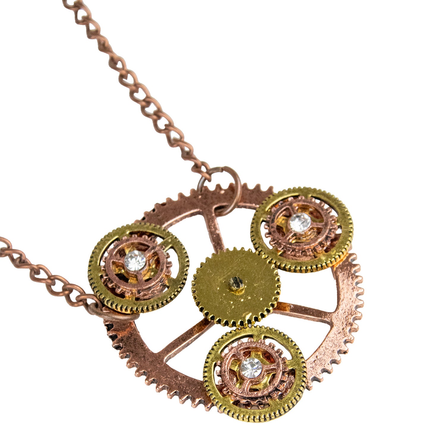 das-kost-mland-accessoires-steampunk-halskette-zahnr-der-bronze image 2