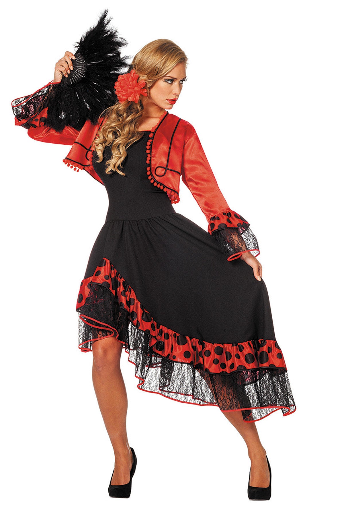 das-kost-mland-damen-spanierin-carmen-kost-m-rot-schwarz image 1