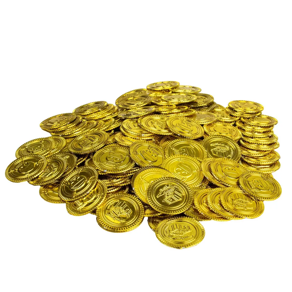 das-kost-mland-goldm-nzen-spielgeld-piratenschatz-144-stk image 1