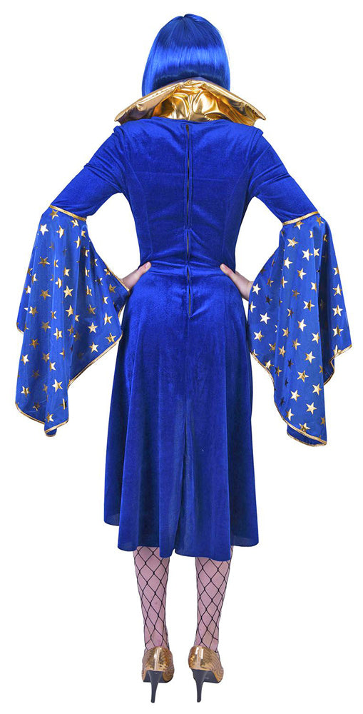 das-kost-mland-isiora-zauberin-kost-m-damen-blau-sterne image 2