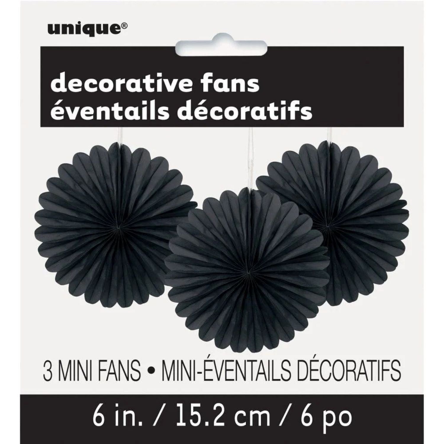 das-kost-mland-uni-dekof-cher-15cm-schwarz-3-st-ck-papier image 2
