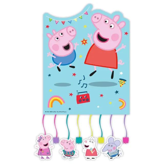 das-kost-mland-dekorationen-pinata-peppa-made-with-love-21x27-cm image 1