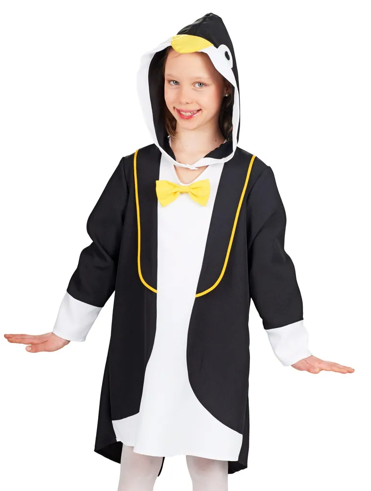 das-kost-mland-pinguin-kost-m-m-dchen-kleid-kapuze-104-152 image 1