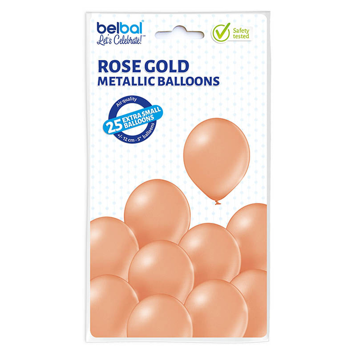 das-kost-mland-dekorationen-uni-metallic-luftballon-12cm-rosegold-25stk image 3