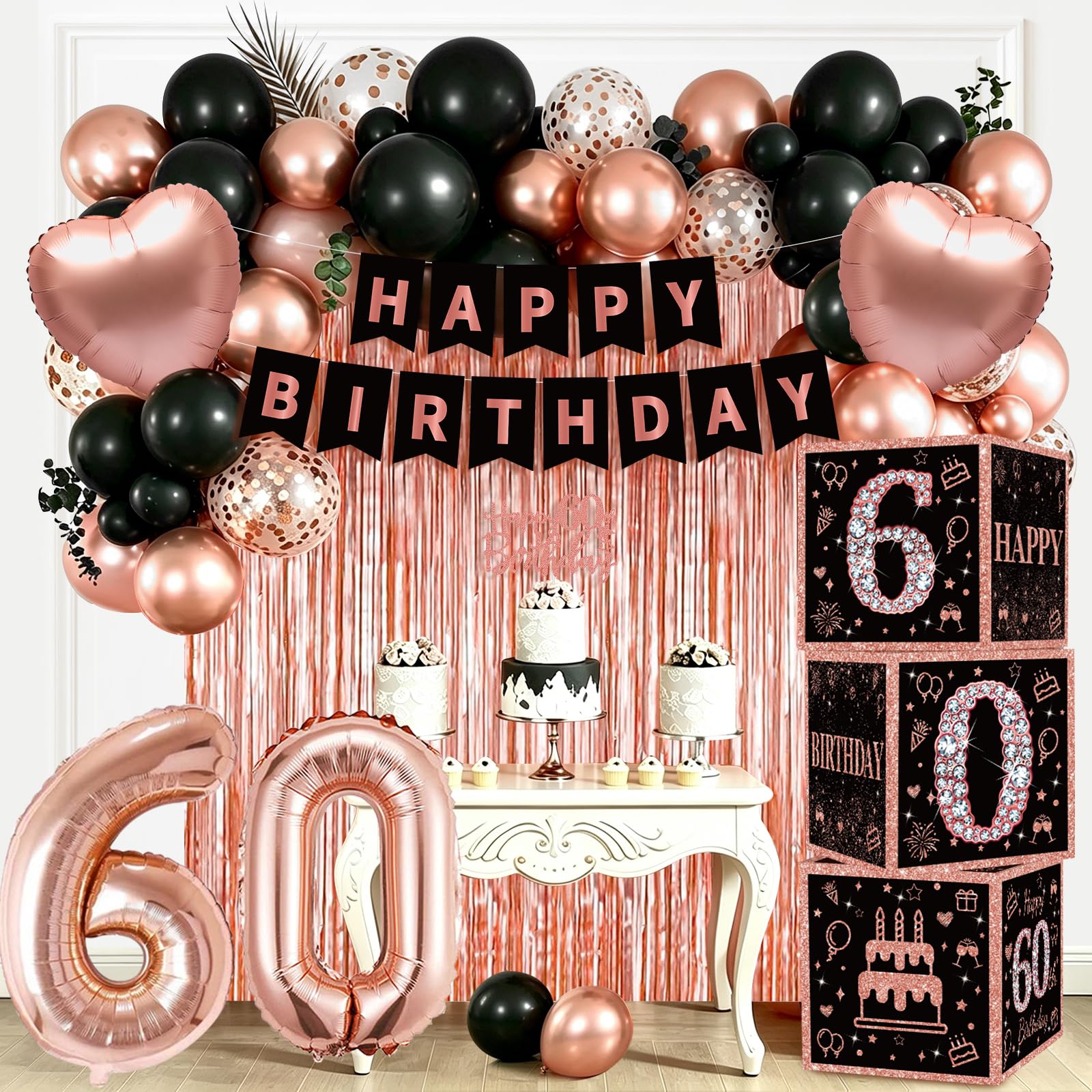 heitoyi-party-supplies-deko-30-geburtstag-rosegold-set image 8