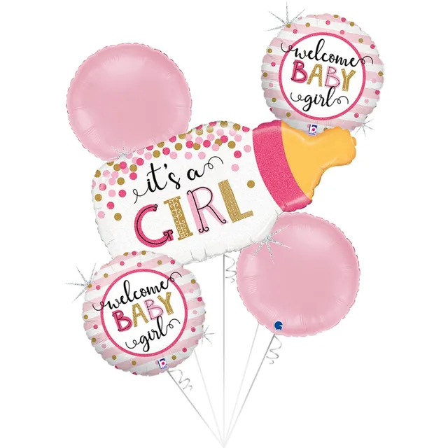 das-kost-mland-dekorationen-folienballon-flasche-it-s-a-girl-5stk image 1