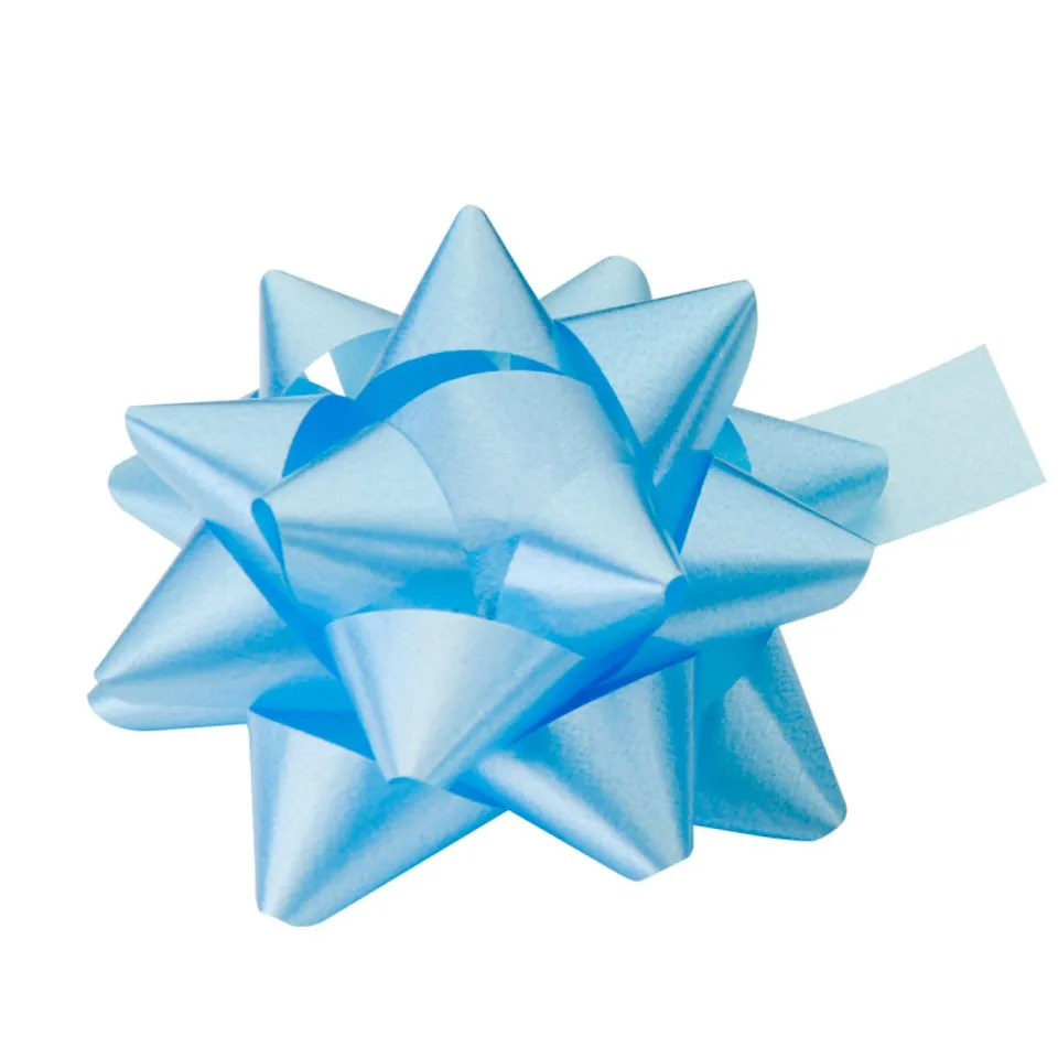 goldina-polyband-rosette-geschenkband-70mm-hellblau image 1