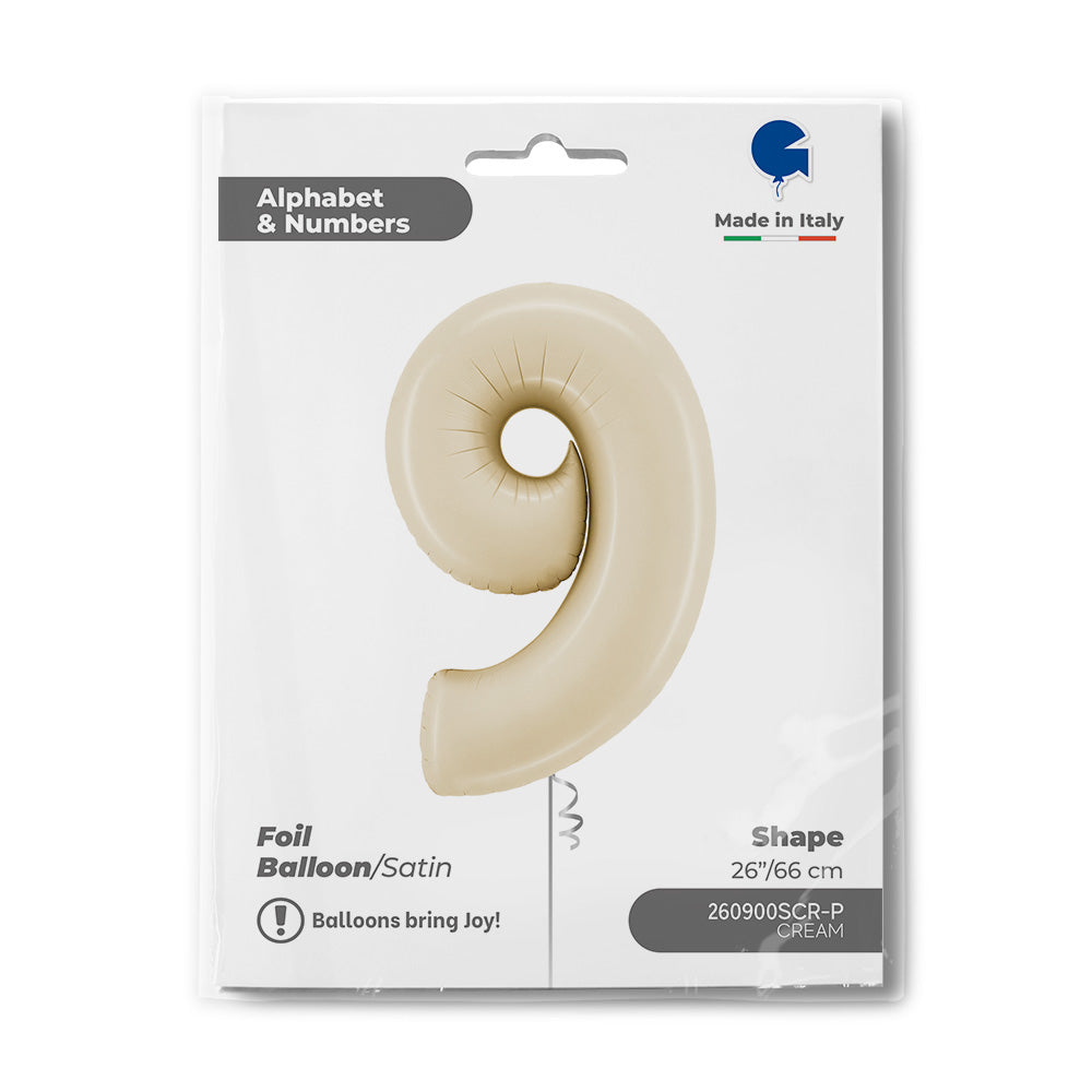 das-kost-mland-dekorationen-riesenzahl-folienballon-9-satin-cream-66cm image 2