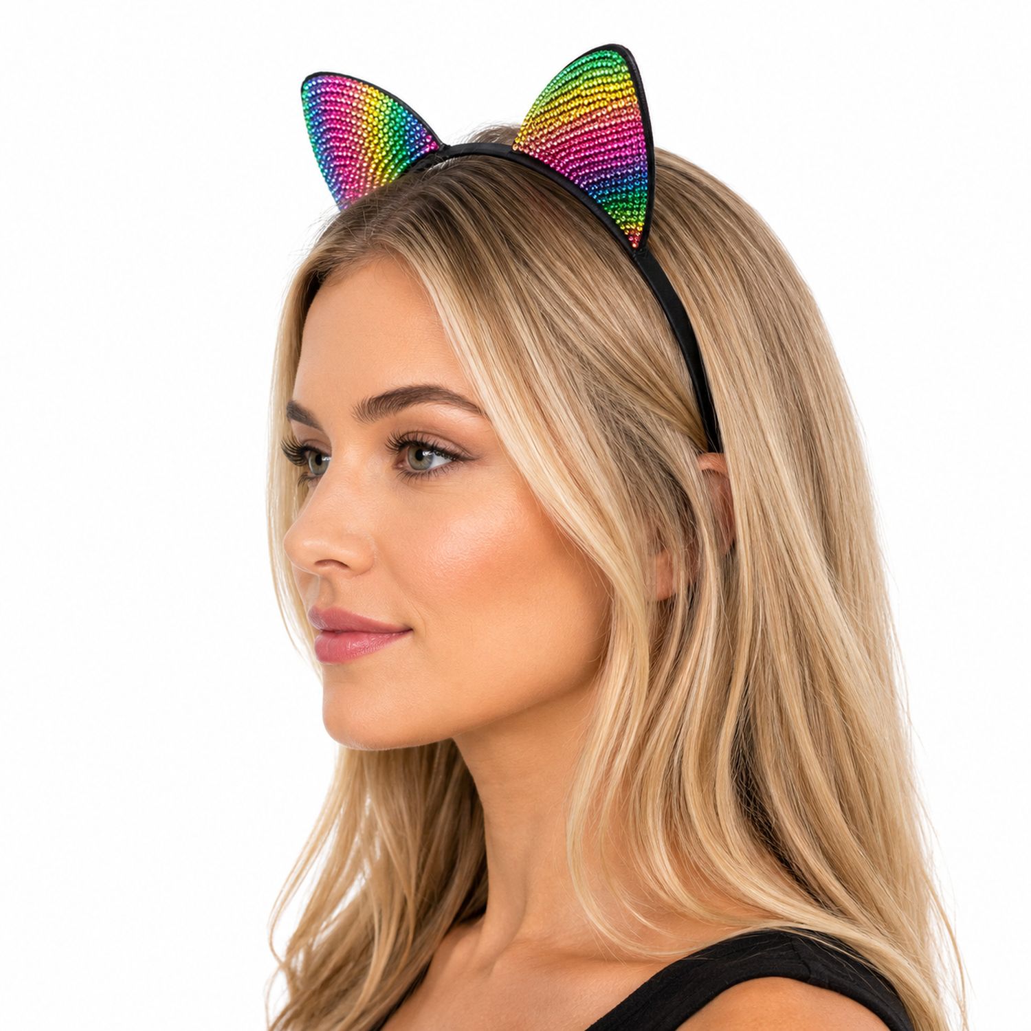 das-kost-mland-rainbow-katzenohren-haarreif-glitzer-bunt image 2