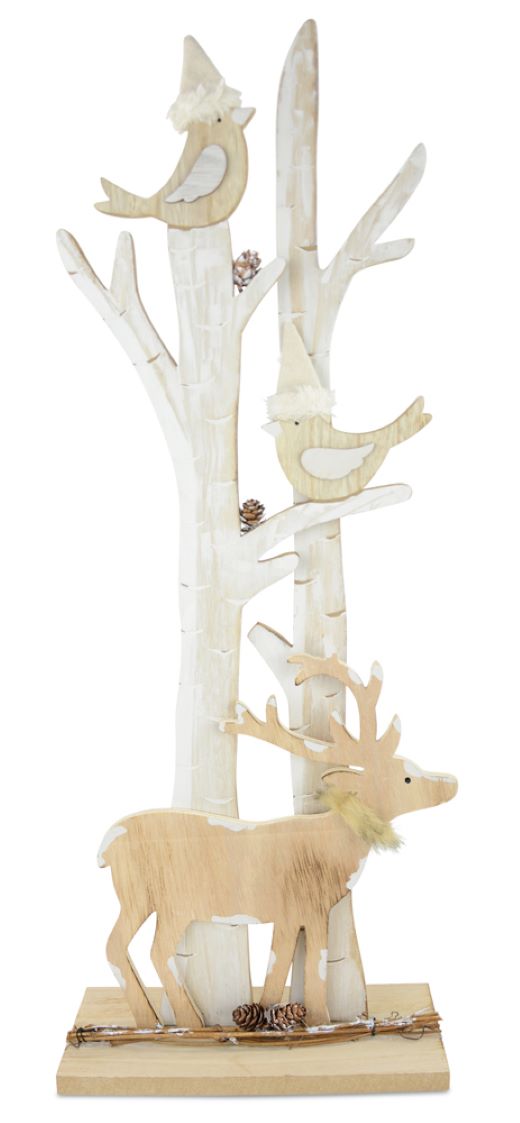 das-kost-mland-winterbaum-hirsch-v-gel-deko-wei-60cm image 1