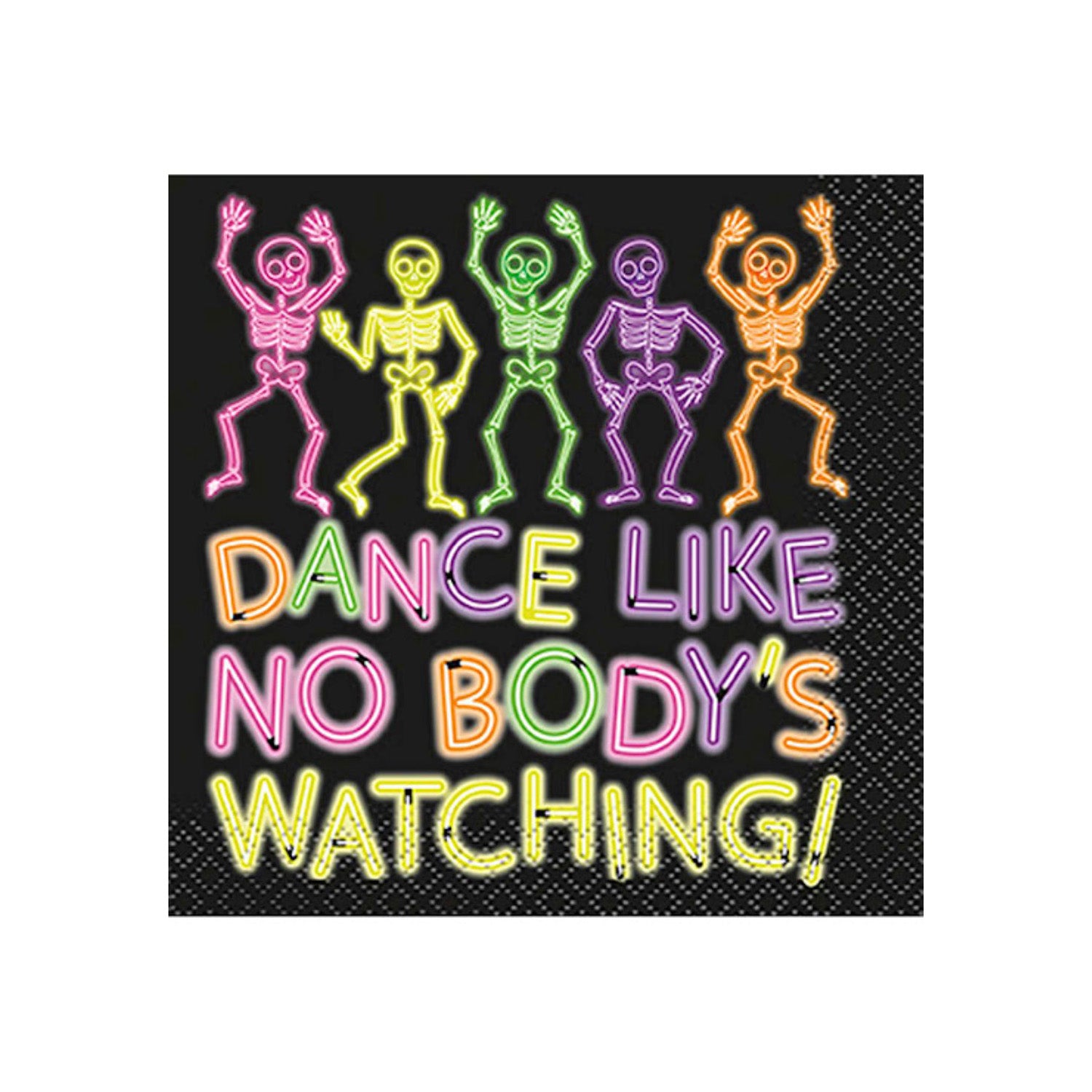 das-kost-mland-neon-dance-servietten-16-st-ck-25-cm-bunt image 1