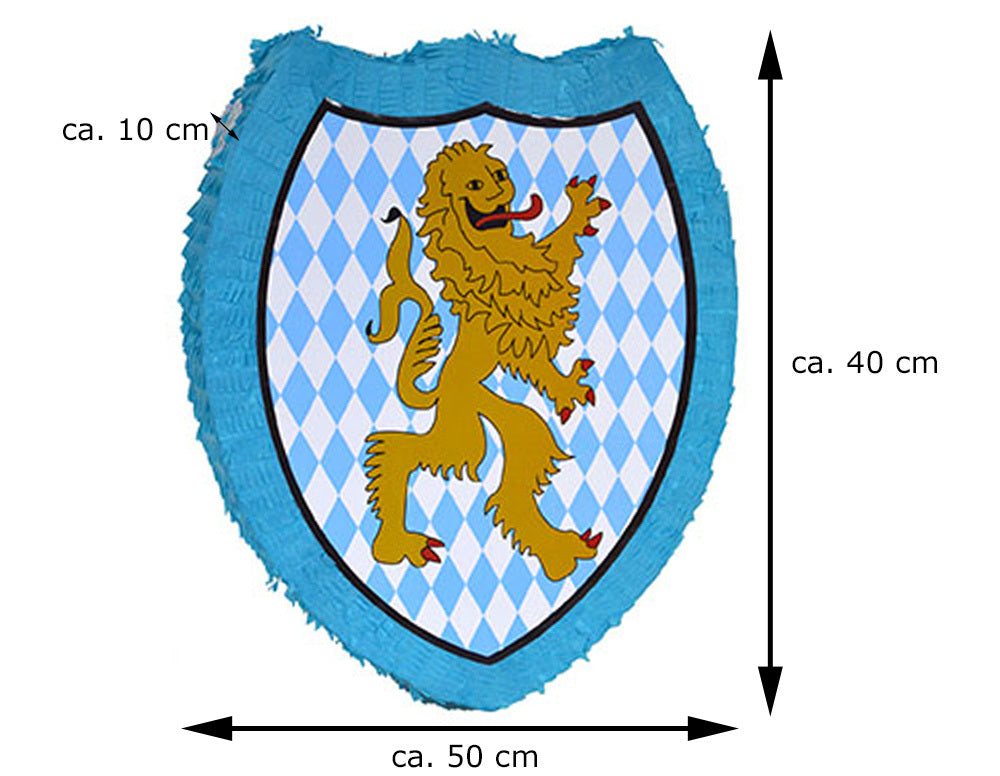 das-kost-mland-bierfest-bayern-wappen-l-we-pinata-50x40x10cm image 2
