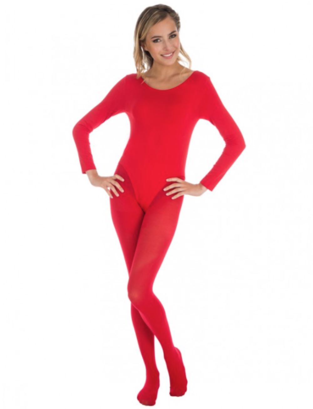 das-kost-mland-body-langarm-rot-l-xl-damen-fasching image 1