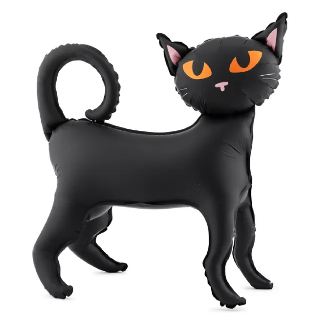 das-kost-mland-folienballon-schwarze-katze-stehend-45x48-cm-luft image 1