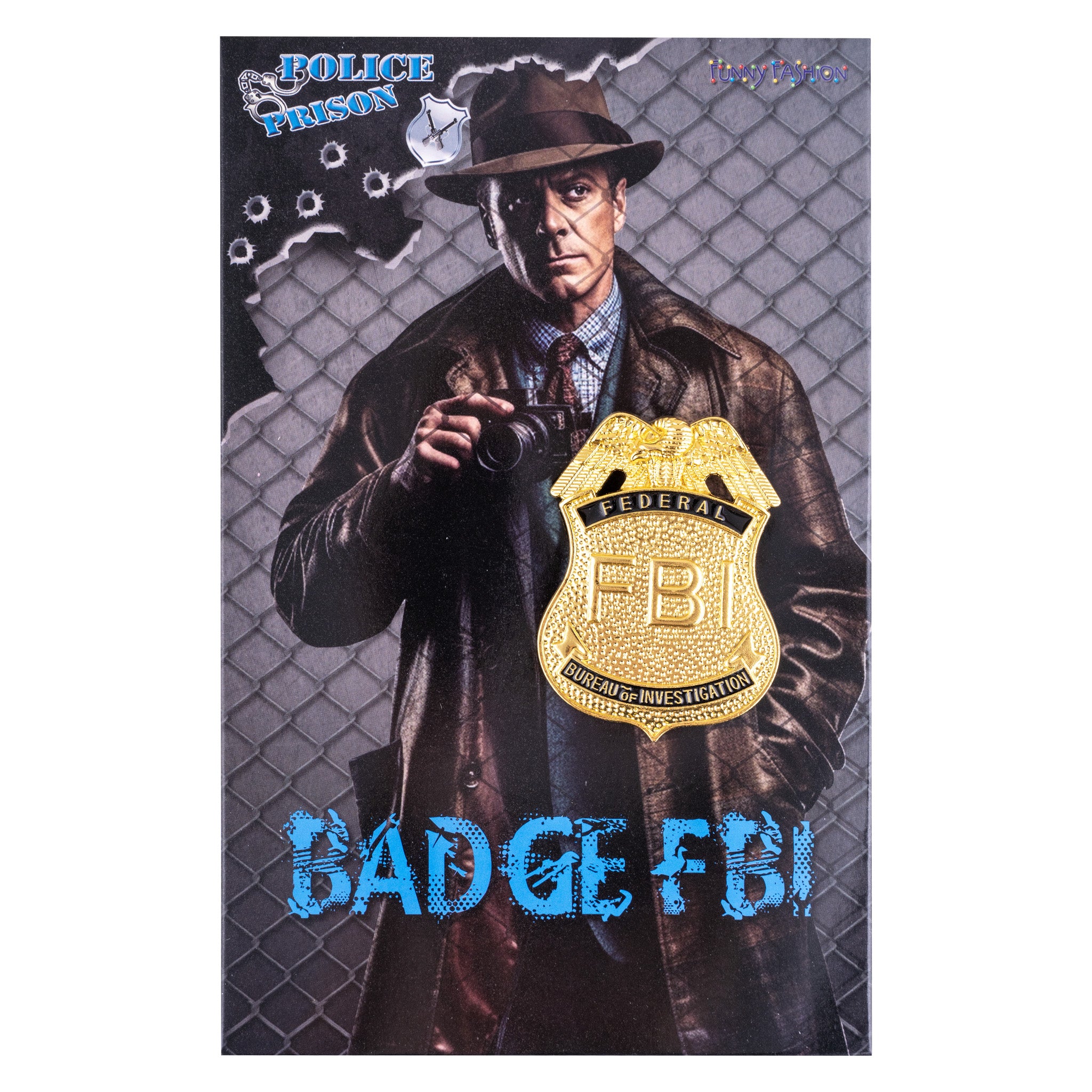 das-kost-mland-fbi-badge-polizei-abzeichen-gold-metall image 2