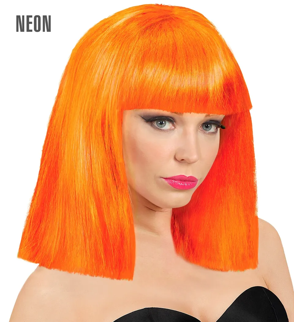 das-kost-mland-accessoires-per-cke-showgirl-neonorange-longbob image 1
