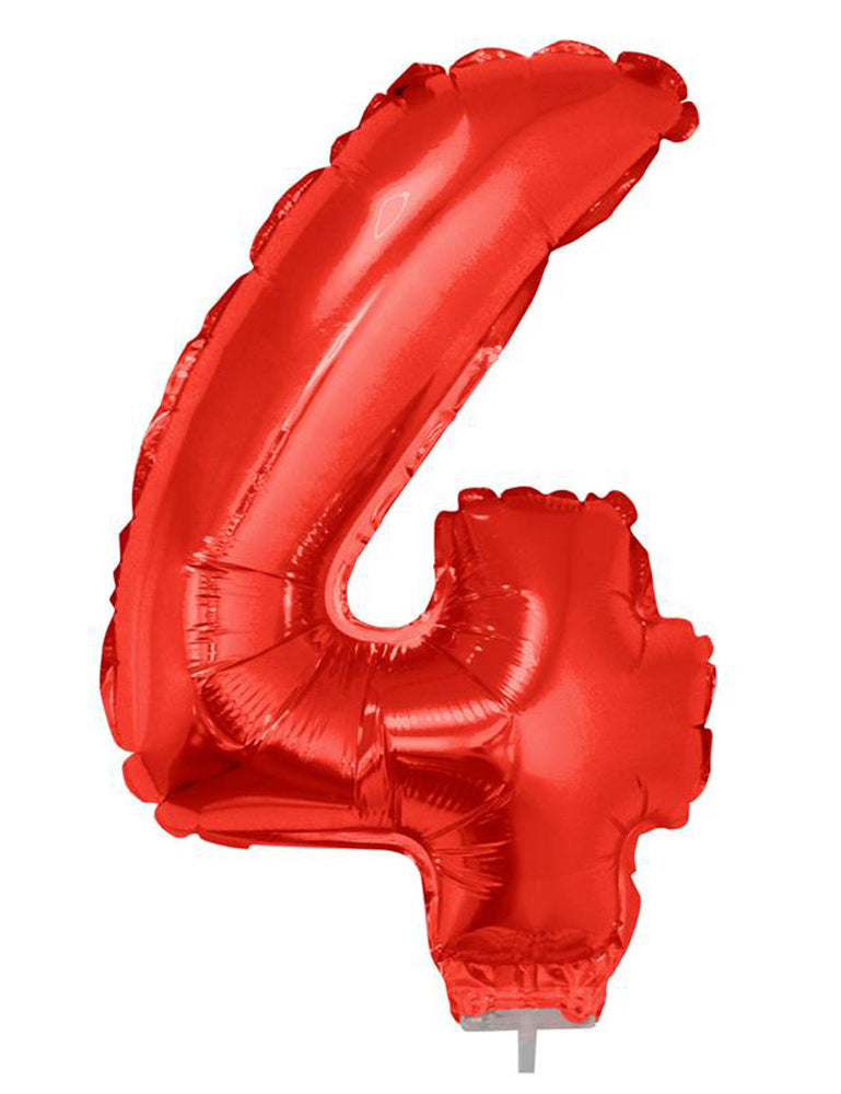 das-kost-mland-zahlen-folienballon-rot-zahl-4-41cm-mit-stab image 1