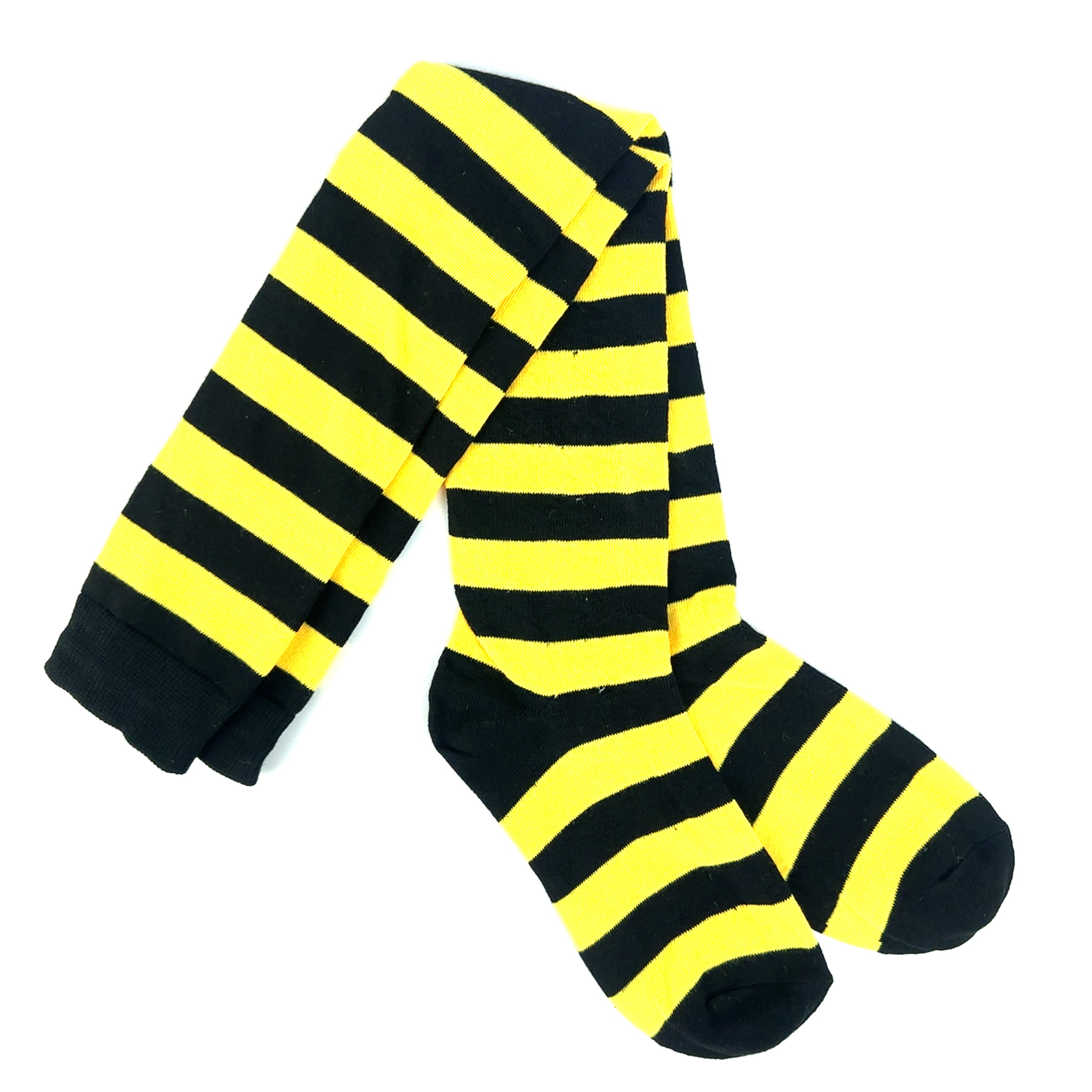 das-kost-mland-ringelstr-mpfe-overknees-gelb-schwarz-gestreift image 4