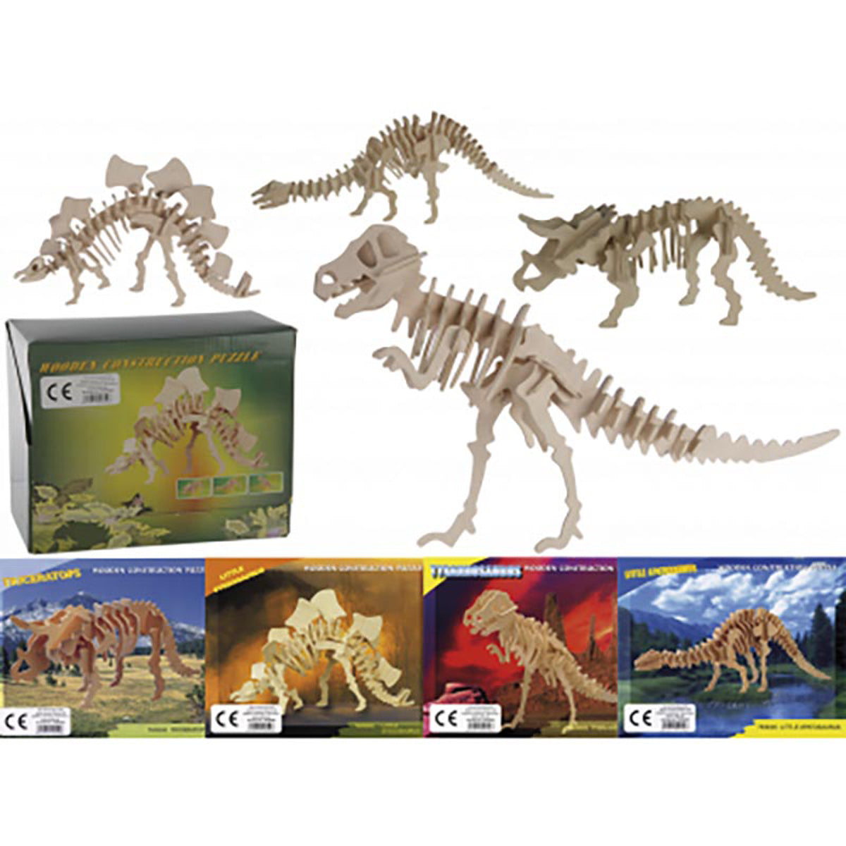 das-kost-mland-puzzle-dino-holz-12x30-cm-sortiert image 1
