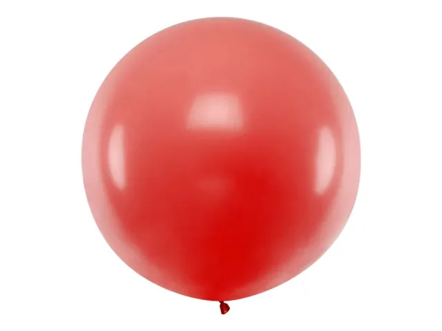 das-kost-mland-dekorationen-uni-pastell-luftballon-rot-100cm image 1