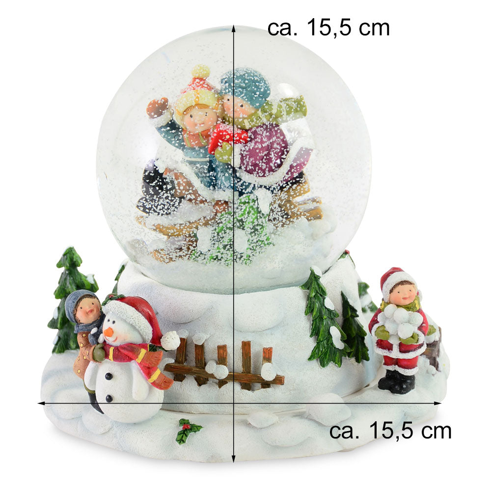 das-kost-mland-dekorationen-spieluhr-schneekugel-winterkinder-15-5-cm image 3