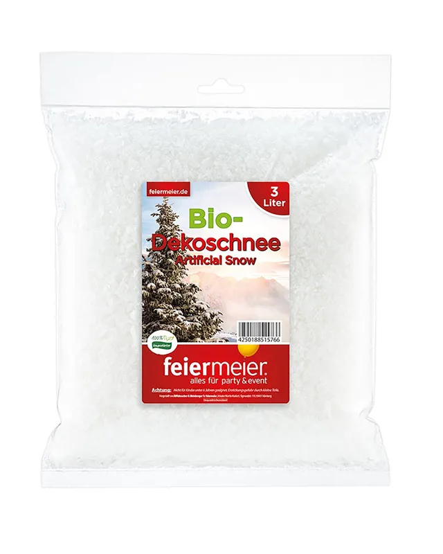 feiermeier-bio-dekoschnee-beutel-3-liter-deko-schnee image 1