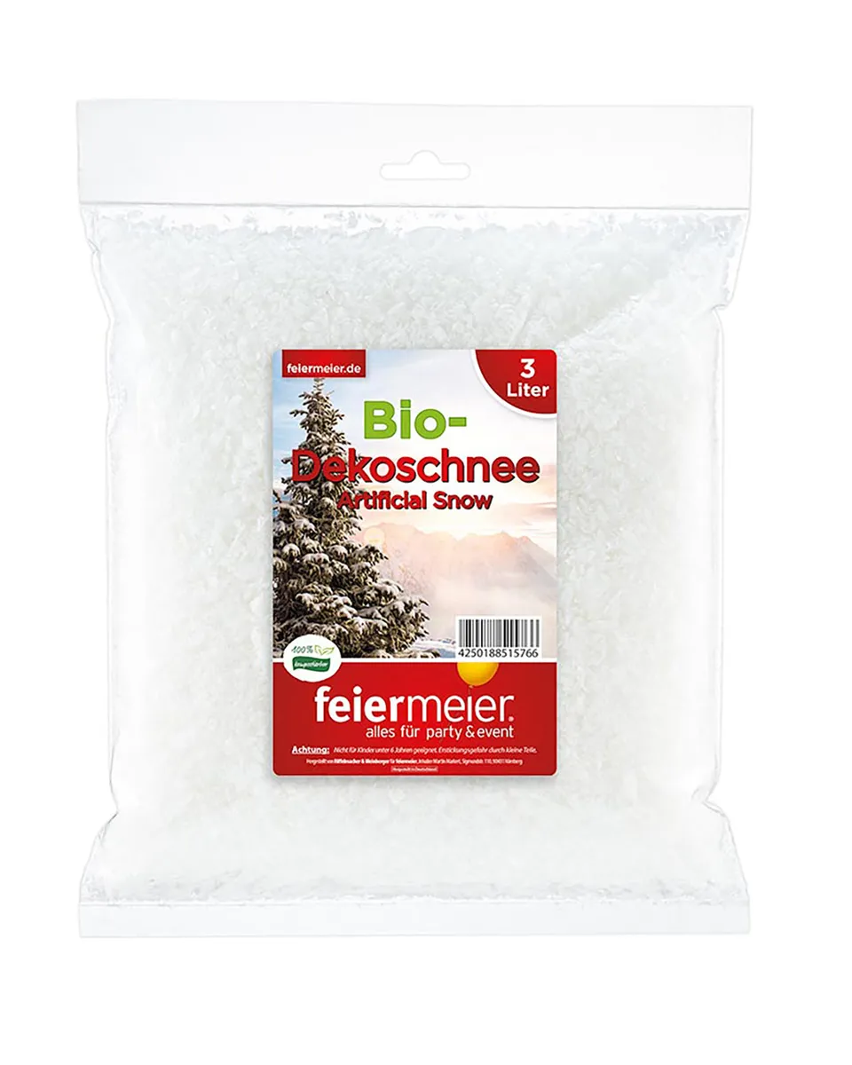 feiermeier-bio-dekoschnee-beutel-3-liter-deko-schnee image 1