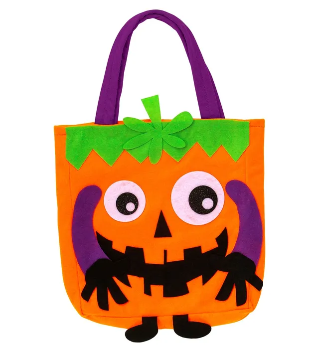 das-kost-mland-accessoires-halloween-betteltasche-verr-ckter-k-rbis image 1