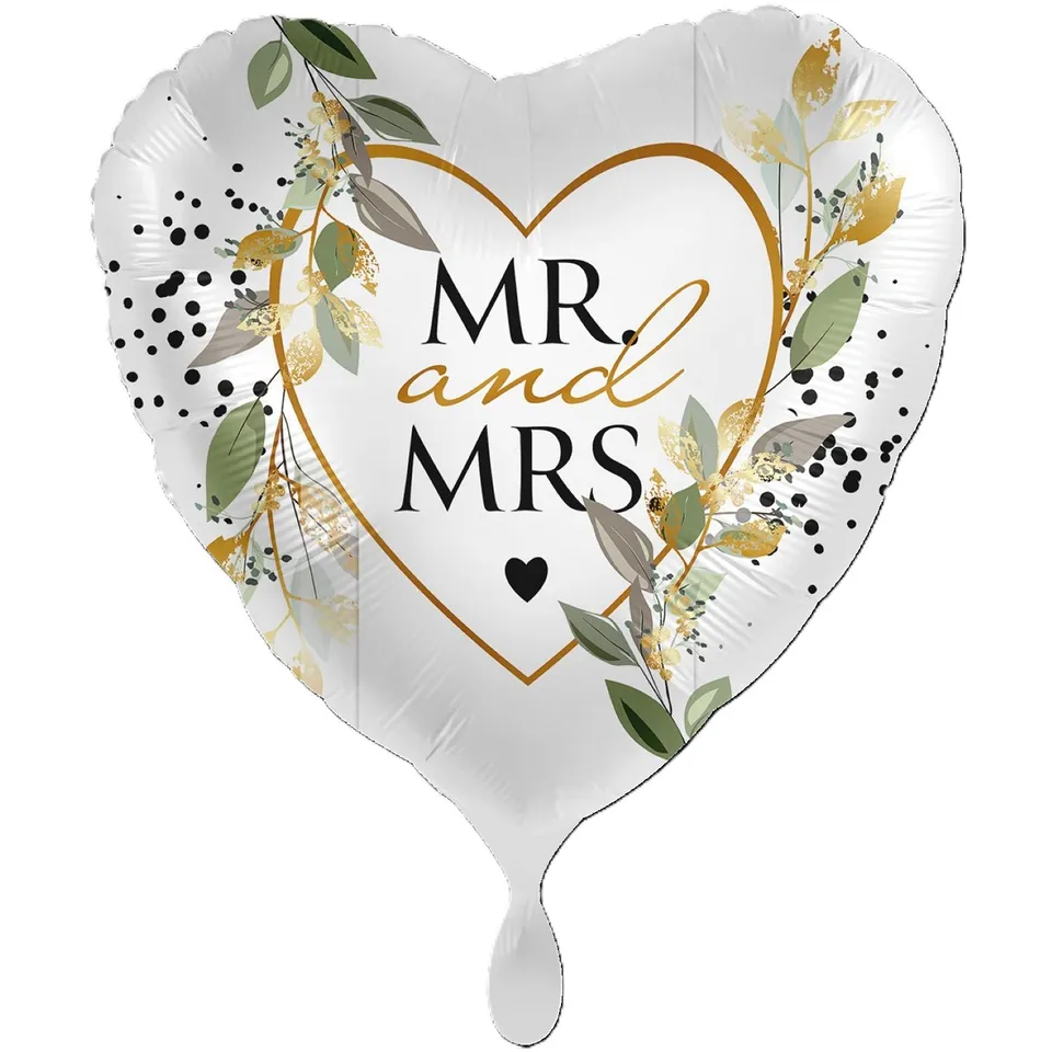 das-kost-mland-mr-and-mrs-herz-folienballon-xxl-71cm image 1