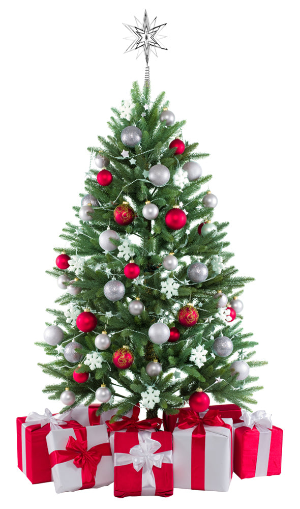 riffelmacher-17859-christbaumspitze-stern-33-cm-silber-metall image 5
