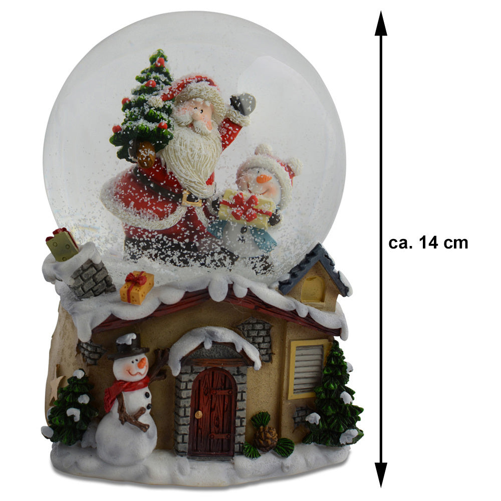 riffelmacher-71895-spieluhr-schneekugel-weihnachtsmann-14cm image 2