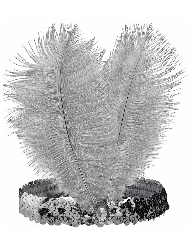 das-kost-mland-414022-charleston-stirnband-silber-federn image 1