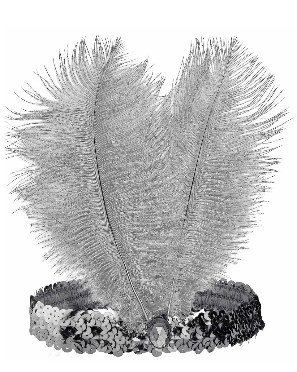 das-kost-mland-414022-charleston-stirnband-silber-federn image 1