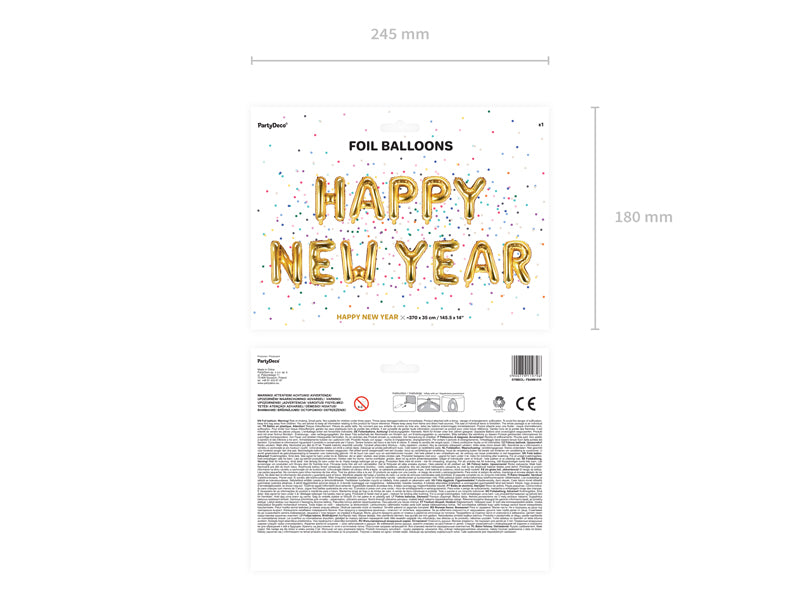 das-kost-mland-dekorationen-ballongirlande-happy-new-year-gold image 2