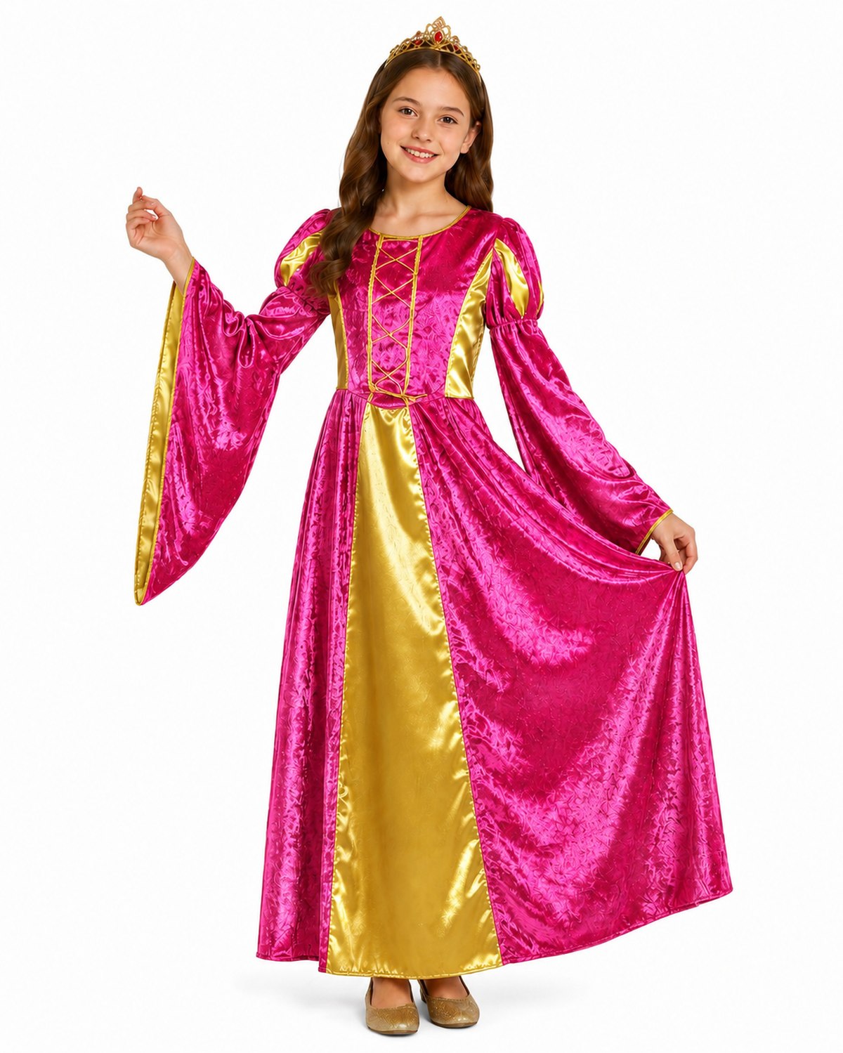 das-kost-mland-prinzessin-helena-kost-m-pink-gold-104-152 image 1