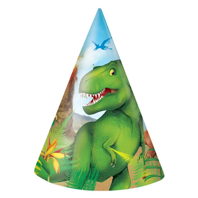 das-kost-mland-accessoires-partyhut-dinosaurier-partyh-te-8-st-ck-kinder image 1