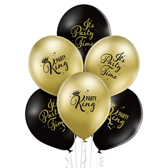 das-kost-mland-dekorationen-luftballon-party-king-6-stk image 1
