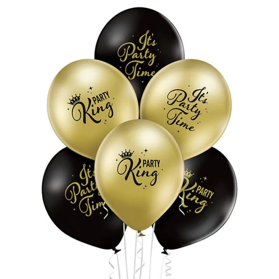 das-kost-mland-dekorationen-luftballon-party-king-6-stk image 1