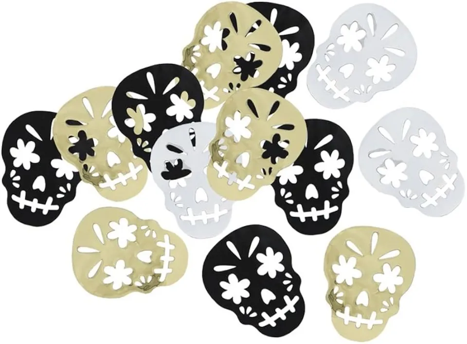 das-kost-mland-skull-day-of-dead-konfetti-14g-metall-totenkopf image 1