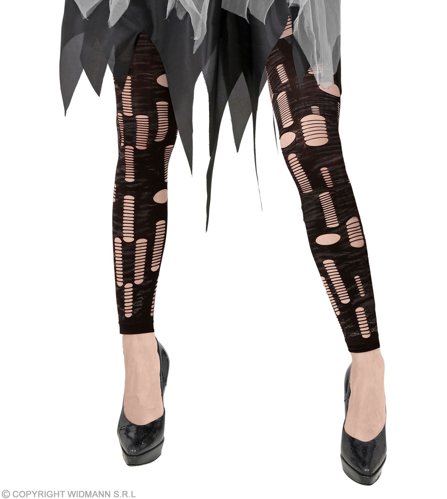 das-kost-mland-zombie-leggings-damen-zerfetzt-schwarz image 1